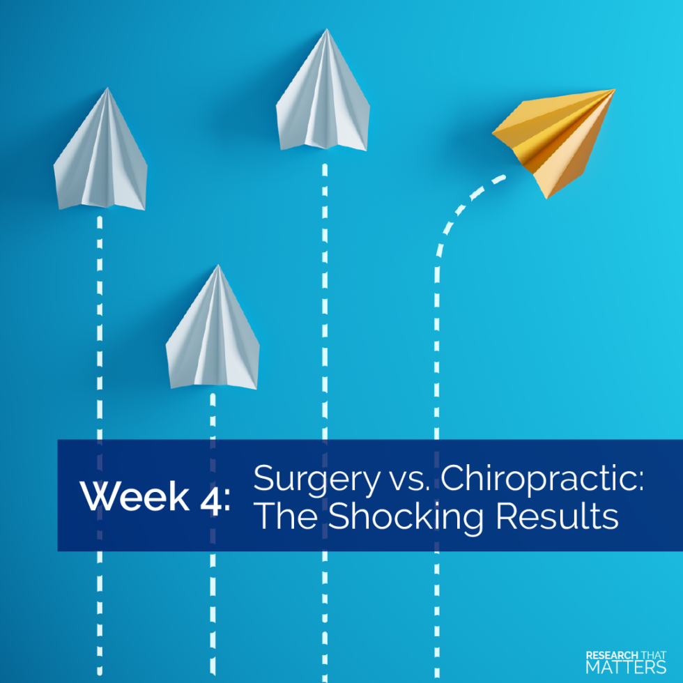 Surgery vs Chiropractic The Shocking Results